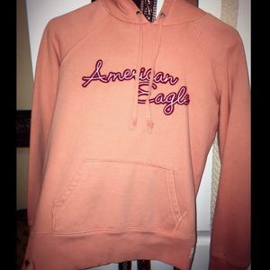 Faded Orange American Eagle Hoodie (XS)